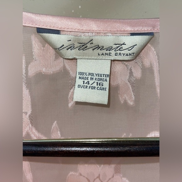 LANE BRYANT Intimates Sheer Peach Night Shirt Size 14/16 - Picture 4 of 4